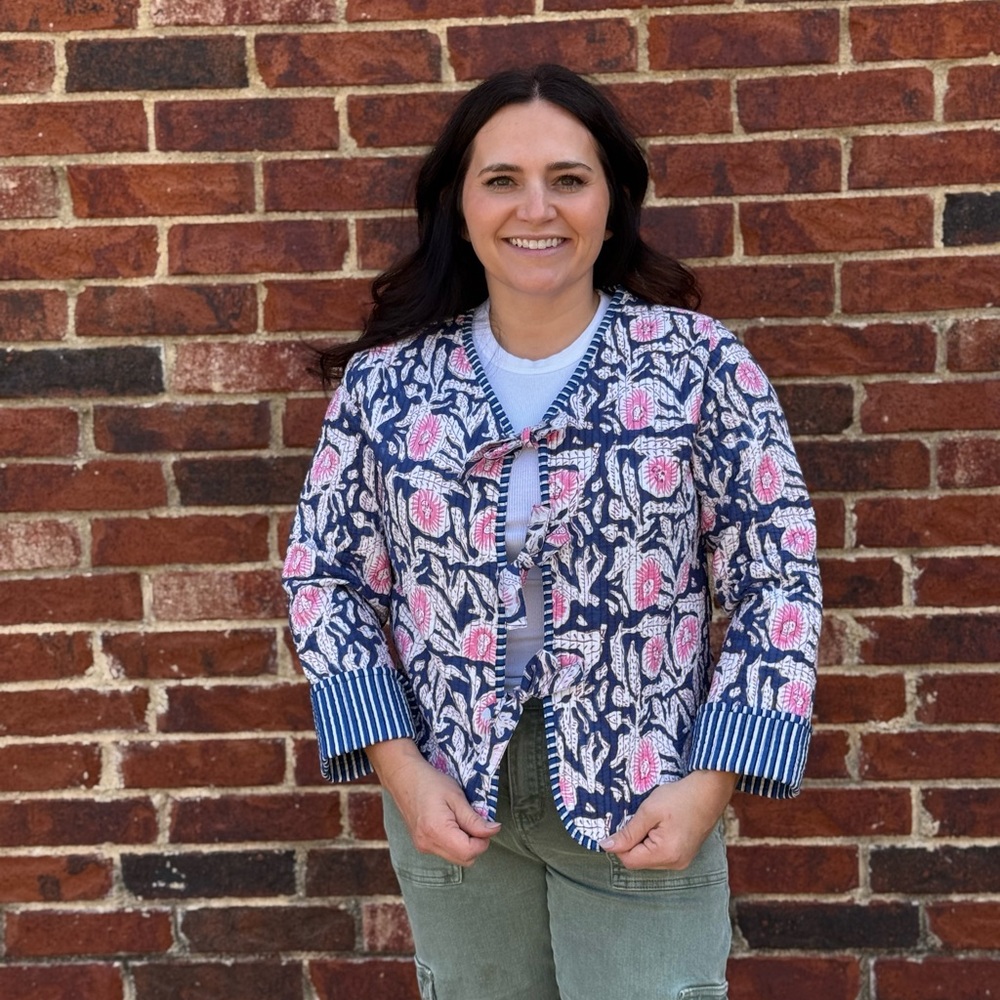 Floral Patterned Women's Jacket